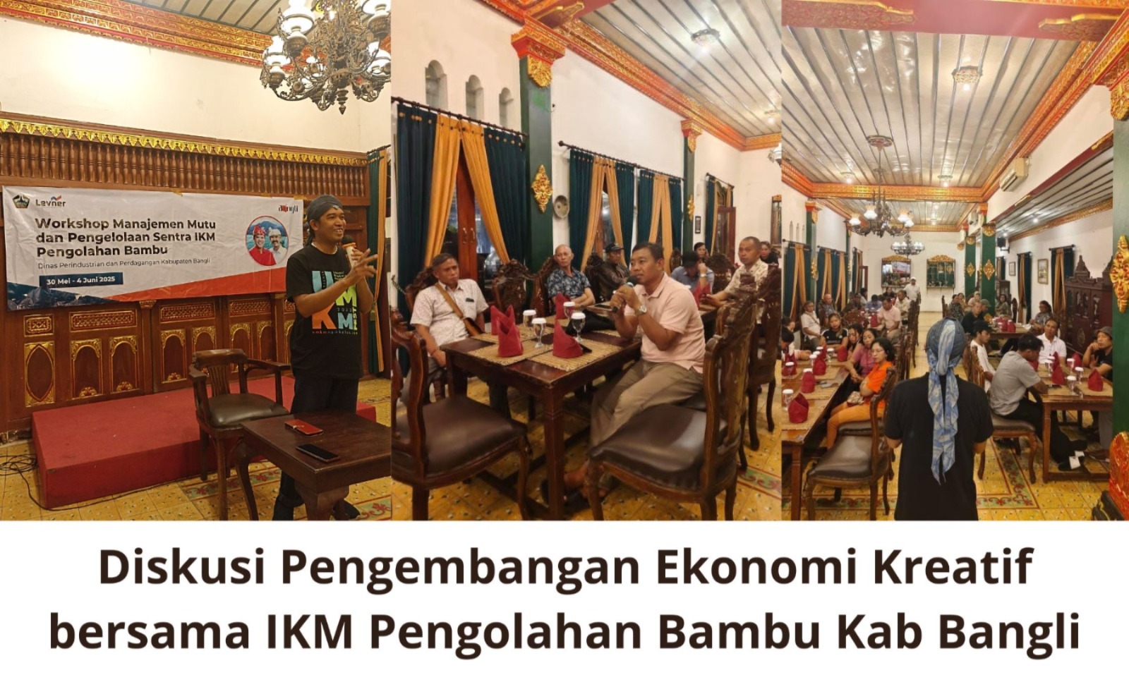 Diskusi Strategi Pengembangan Sentra IKM Bambu Kab Bangli di Sekar Kedathon Jogja