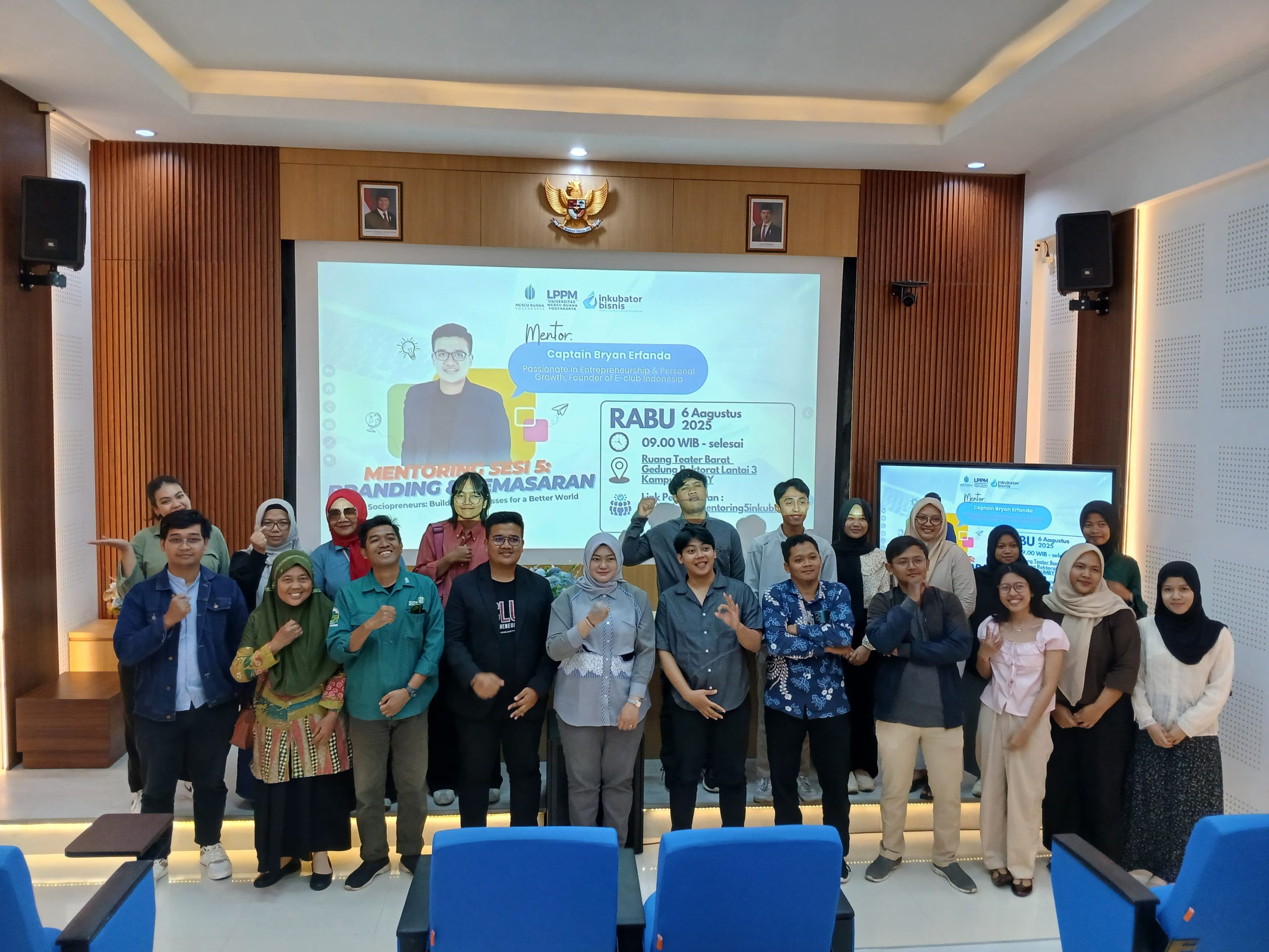 Inkubator Bisnis UMBY Gelar Sesi Mentoring Branding dan Pemasaran bersama Captain Bryan Erfanda