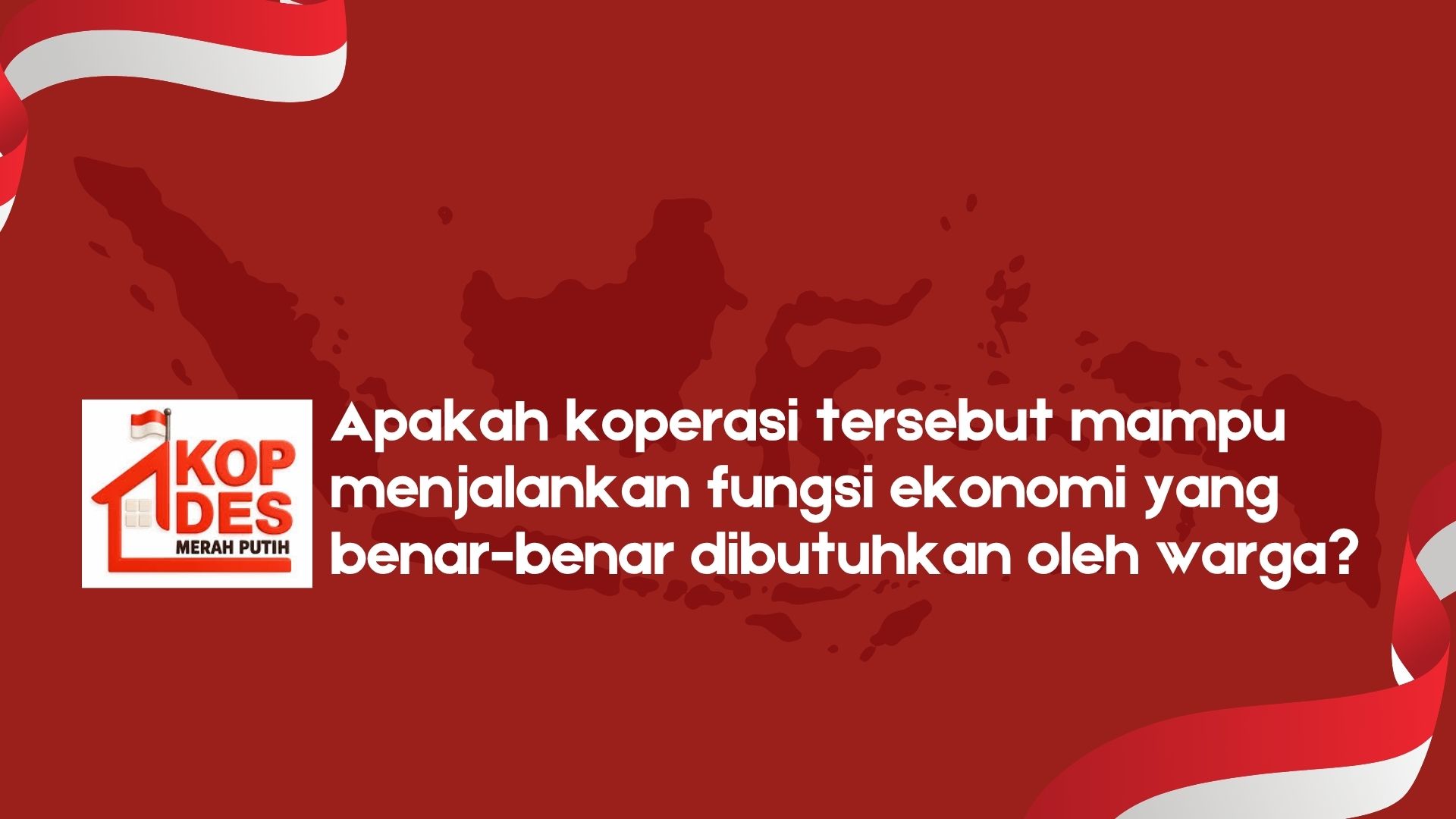 Koperasi Desa merah Putih: “Antara Harapan dan Tantangan Membangun ekonomi Desa”